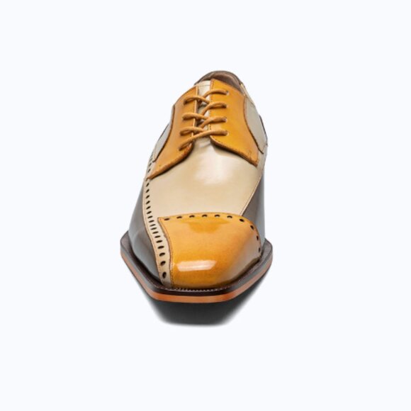 New Stacy Adams Leather Plaza Modified Cap Toe Oxford, sz 11.5 - Picture 6 of 12